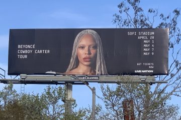 A Beyoncé Cowboy Carter billboard alongside the 10 freeway in West Los Angeles in West (Photo: Digital Music News)